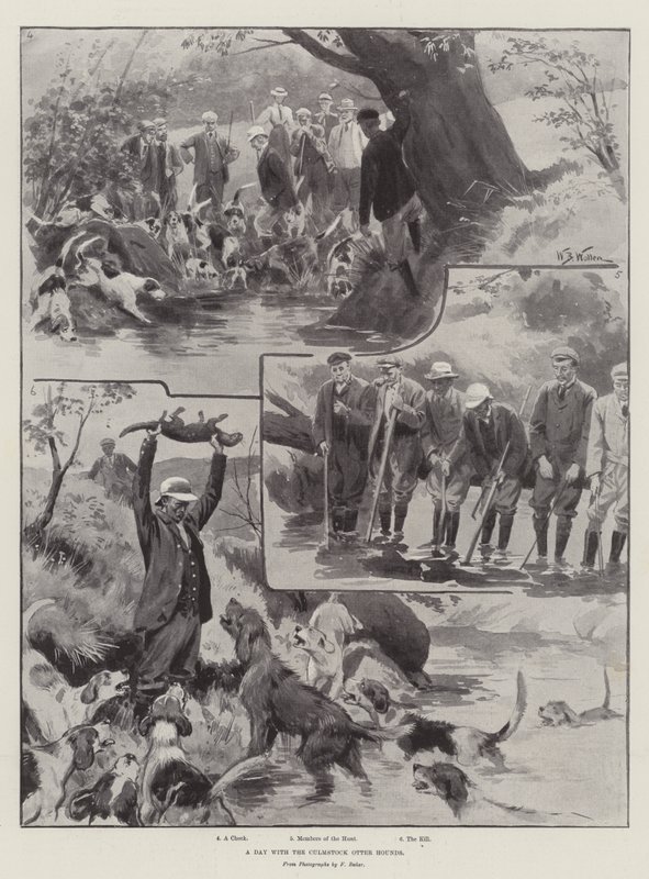 Un Día con los Sabuesos de Nutria de Culmstock de William Barnes Wollen