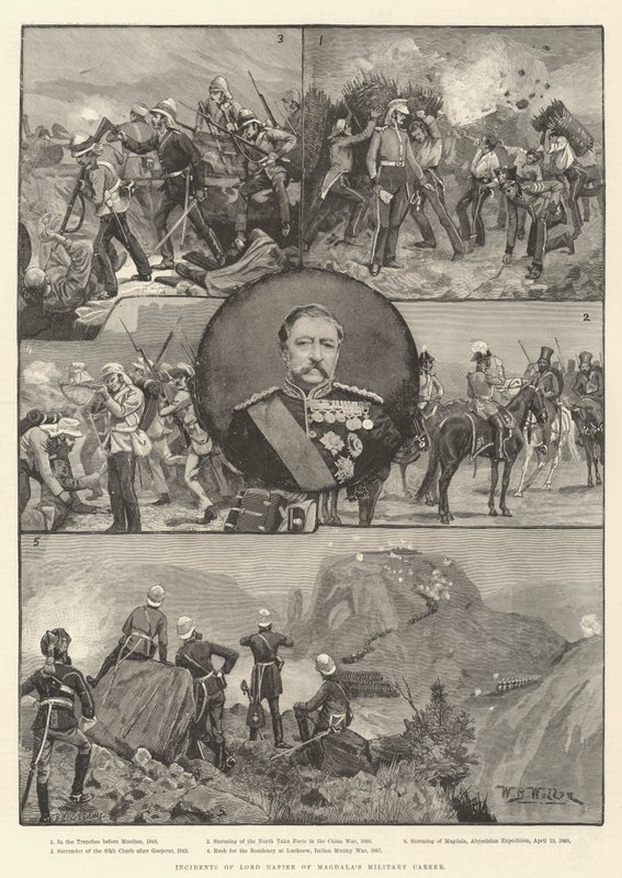 Incidentes de la carrera militar de Lord Napier de Magdala de William Barnes Wollen
