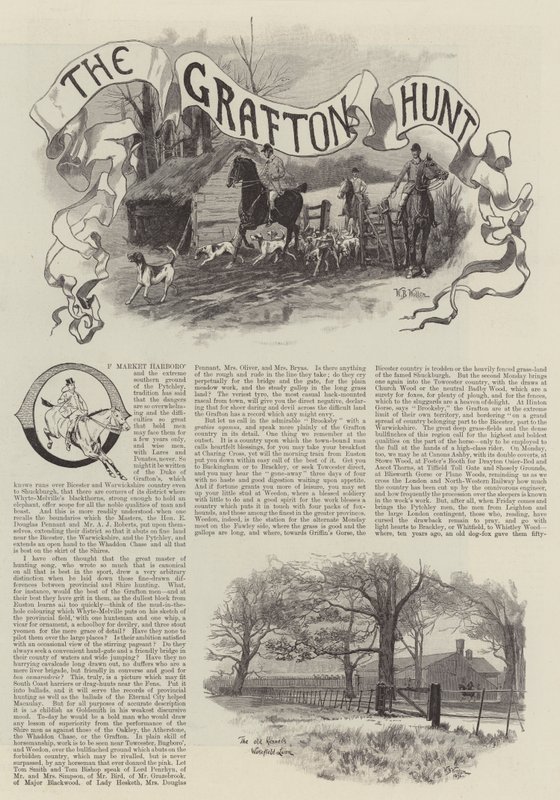 La caza de Grafton de William Barnes Wollen