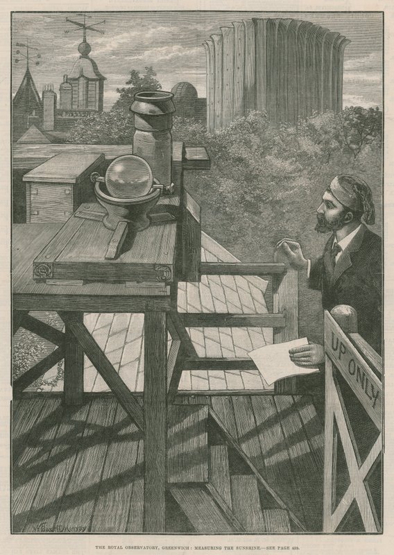 El Observatorio Real de Greenwich; Midiendo la luz solar de William Bazett Murray