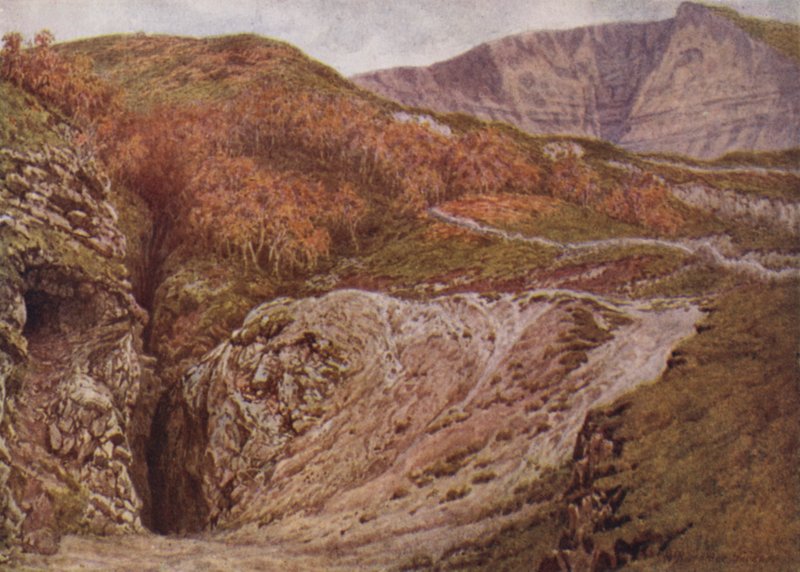 Mina Odin y Mam Tor, cerca de Castleton de William Biscombe Gardner