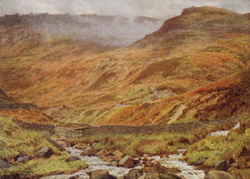 Rocas de Upper Tor desde Grindsbrook, cerca de Edale de William Biscombe Gardner