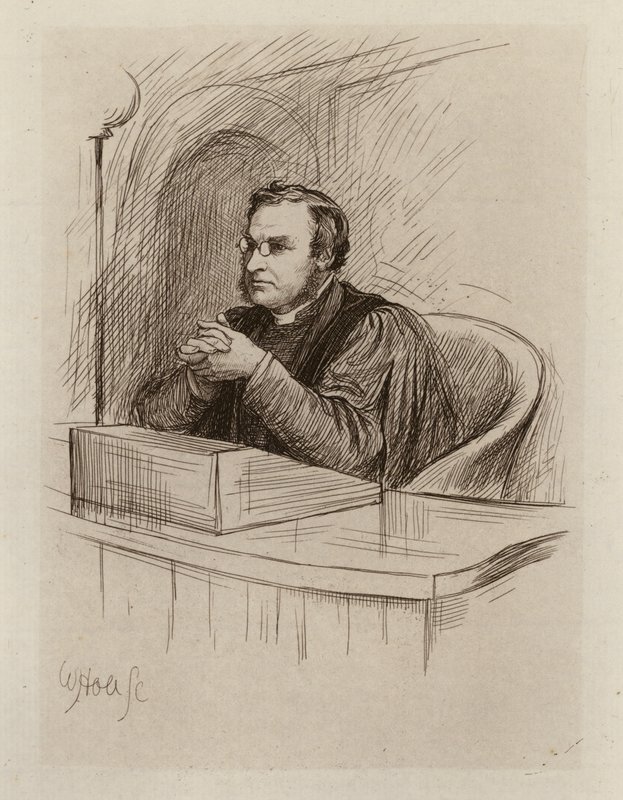 Archibald Hamilton Charteris, Profesor de Crítica Bíblica y Antigüedades Bíblicas (grabado) de William Brassey (after) Hole