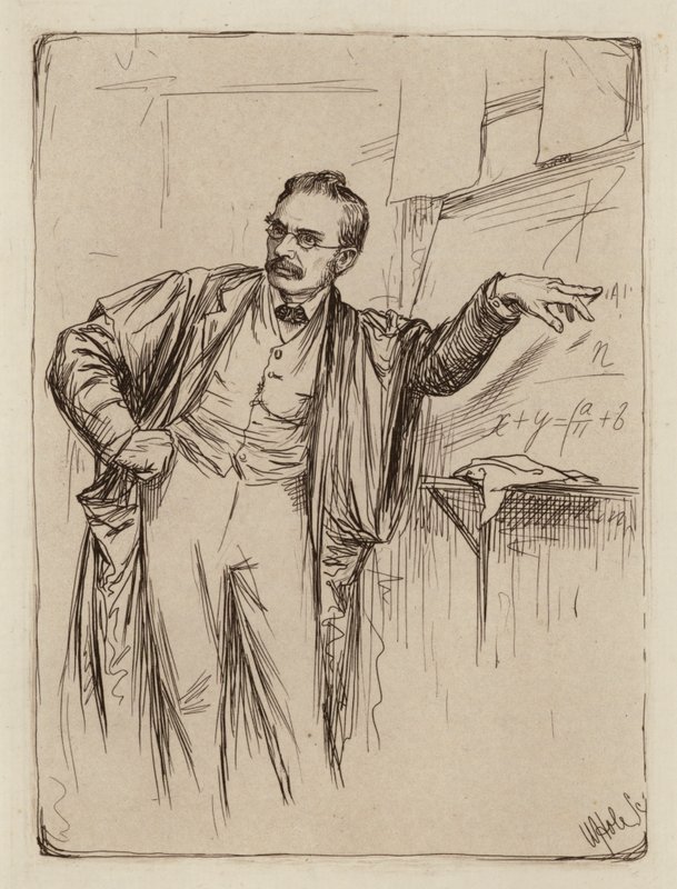 George Chrystal, profesor de matemáticas (grabado) de William Brassey (after) Hole