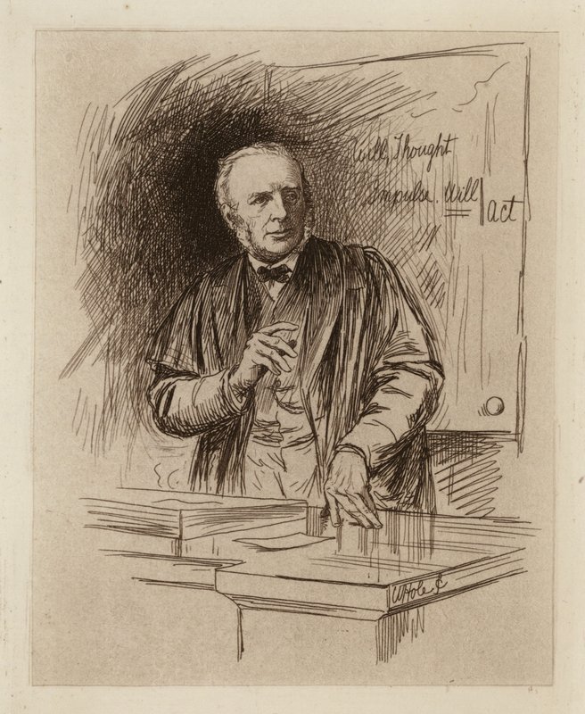 Henry Calderwood, Profesor de Filosofía Moral (grabado) de William Brassey (after) Hole