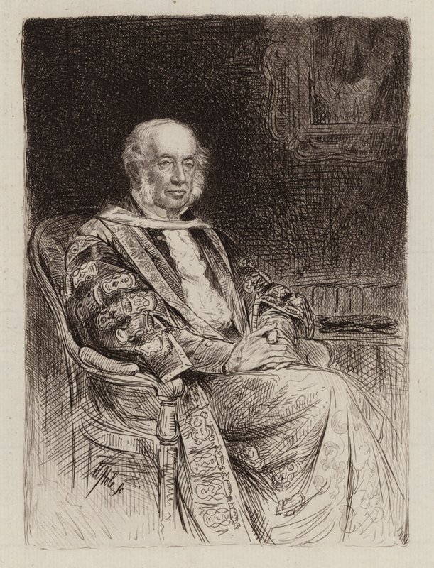 John Inglis of Glencorse, Lord Justicia General de Escocia, Canciller (grabado) de William Brassey (after) Hole