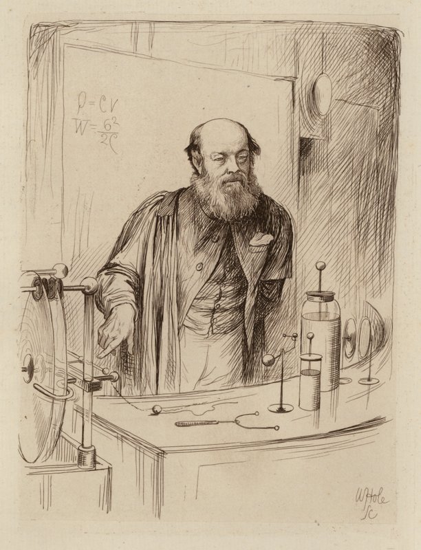 Peter Guthrie Tait, Profesor de Filosofía Natural (grabado) de William Brassey (after) Hole