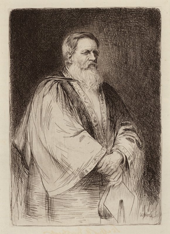 Sir Stafford Henry Northcote, Lord Rector (grabado) de William Brassey (after) Hole
