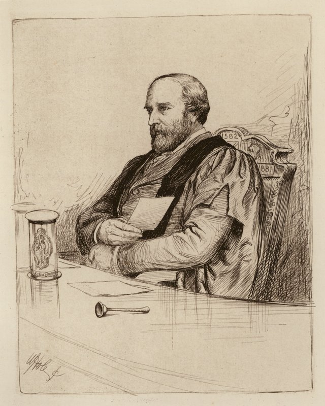 Thomas Grainger Stewart, Profesor de la Práctica de la Física (grabado) de William Brassey (after) Hole
