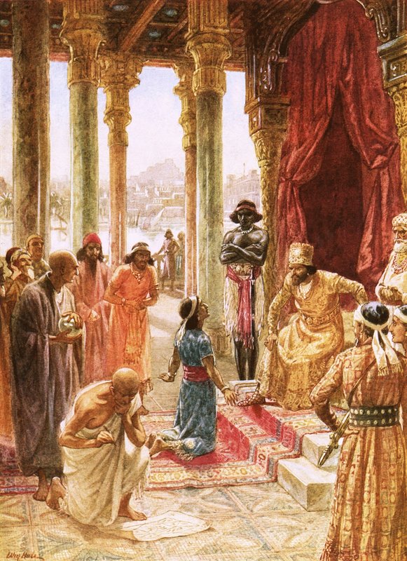 Daniel interpreta el sueño de Nabucodonosor de William Brassey Hole