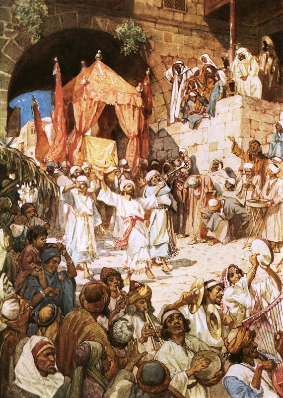 David llevando el arca a Jerusalén de William Brassey Hole