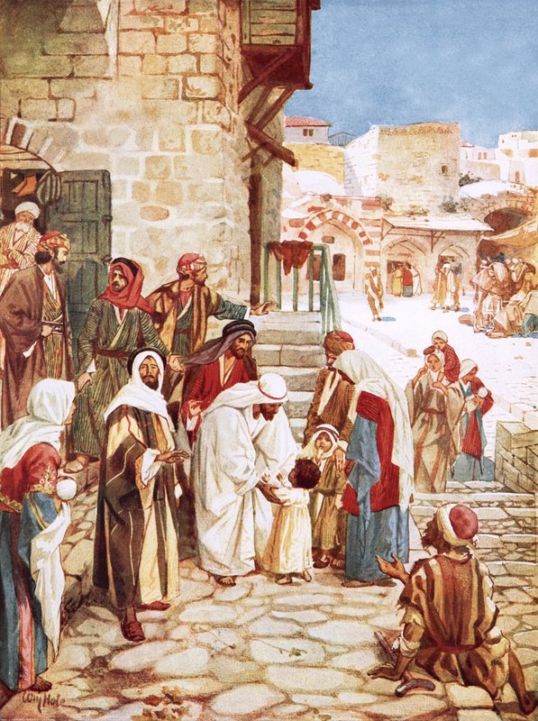 Jesús bendiciendo a los niños de William Brassey Hole