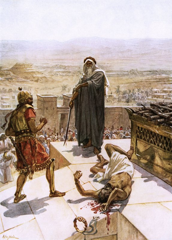 Samuel matando a Agag ante el Señor en Gilgal de William Brassey Hole