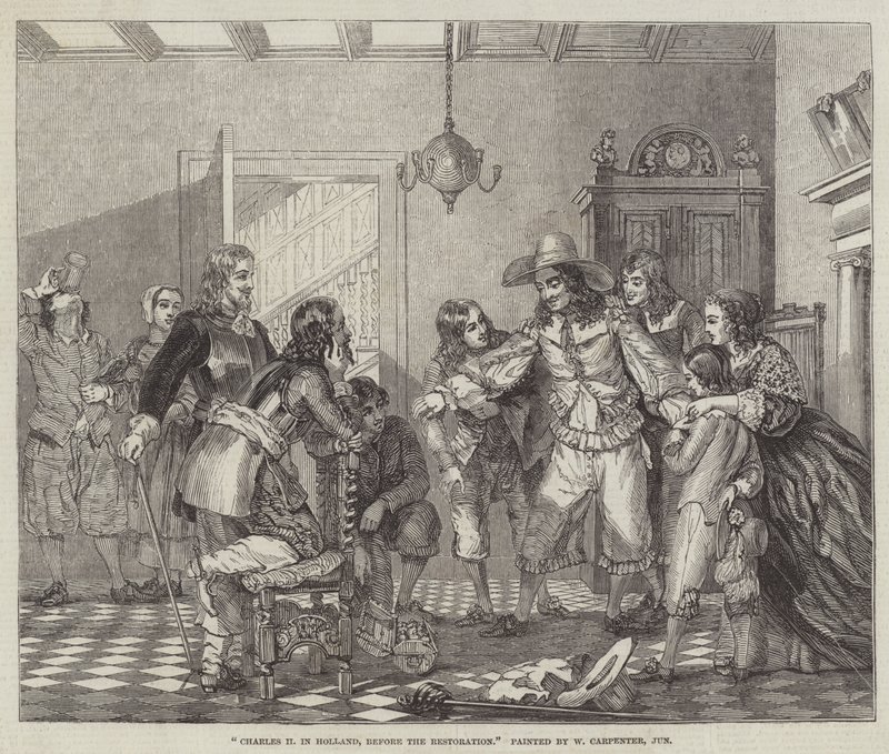 Carlos II en Holanda, antes de la Restauración de William Carpenter