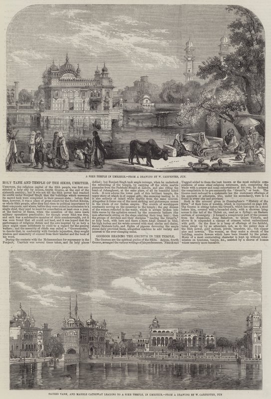 Tanque sagrado y templo de los sijs de William Carpenter