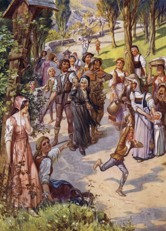 Ilustración de Child of the Air de M H Spielmann (litografía en color) de William Charles John Pitcher