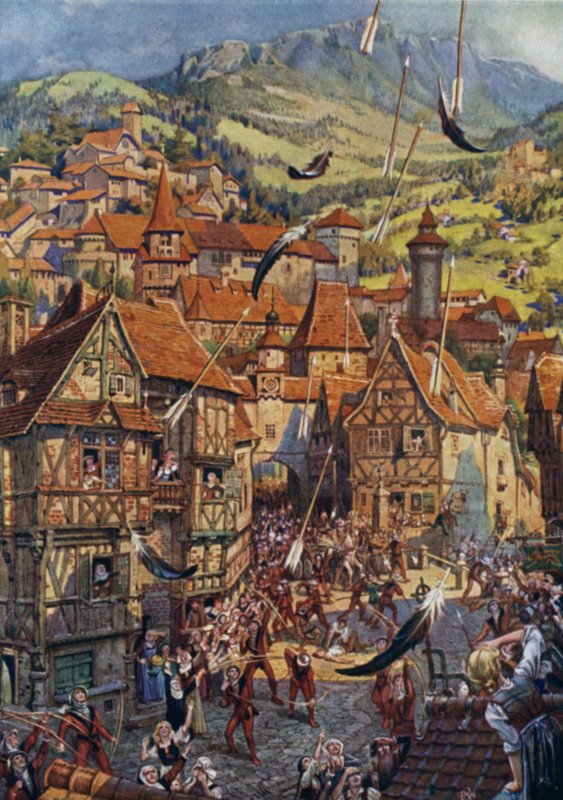 Ilustración de Child of the Air de M H Spielmann (litografía en color) de William Charles John Pitcher