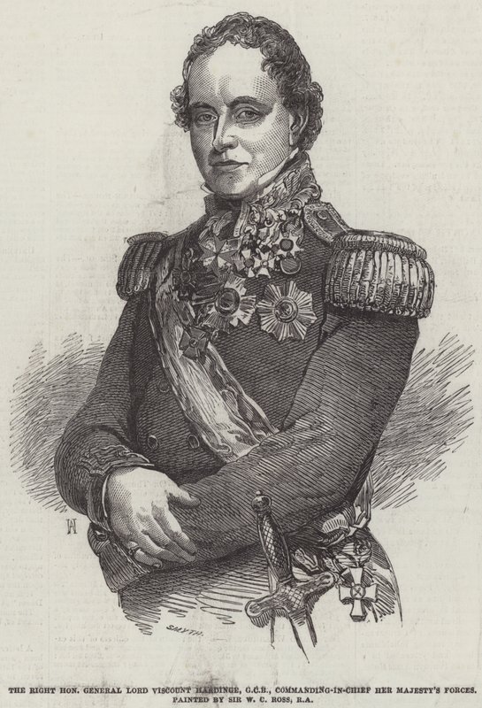 El Muy Honorable General Lord Vizconde Hardinge, GCB, Comandante en Jefe de las Fuerzas de Su Majestad de William Charles Ross