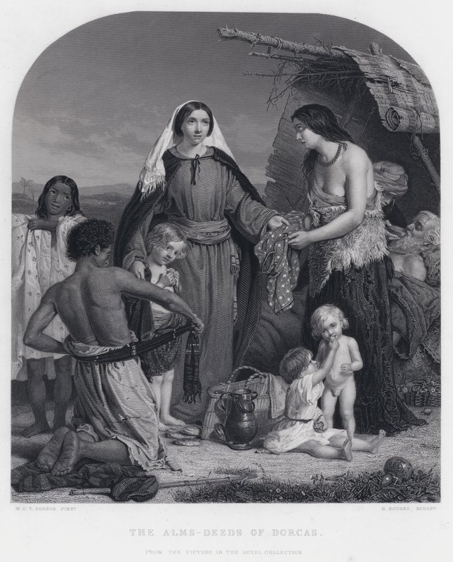 Las obras de caridad de Dorcas de William Charles Thomas (after) Dobson
