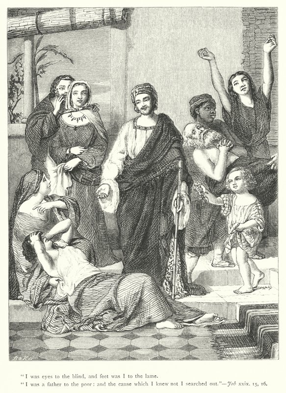 Los días prósperos de Job de William Charles Thomas (after) Dobson