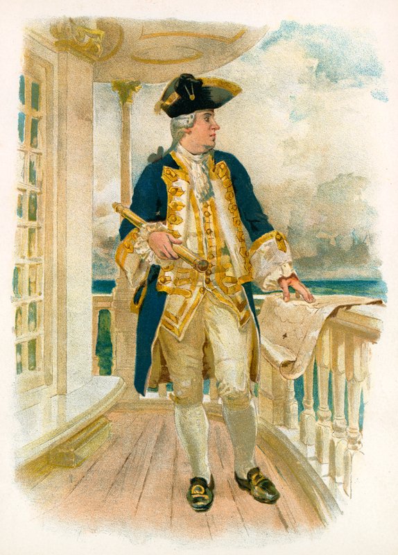 Almirante, siglo XVIII de William Christian Symons