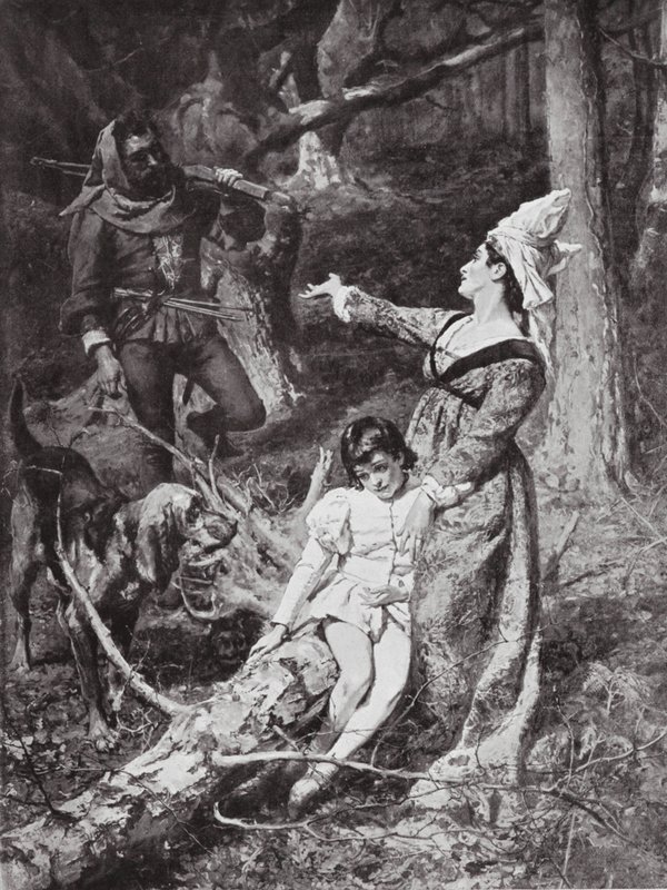 Encuentro de Margarita de Anjou con un ladrón de Hexham de William Christian Symons