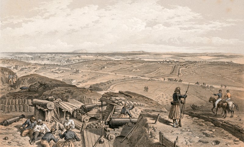 Bastoni du Mat desde el Bastión Central de William Crimea Simpson