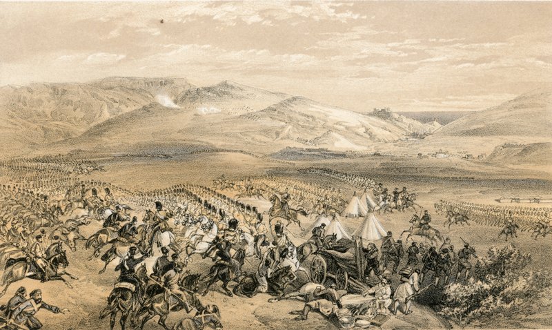 Carga de la brigada de caballería pesada, 25 de octubre de 1854 de William Crimea Simpson