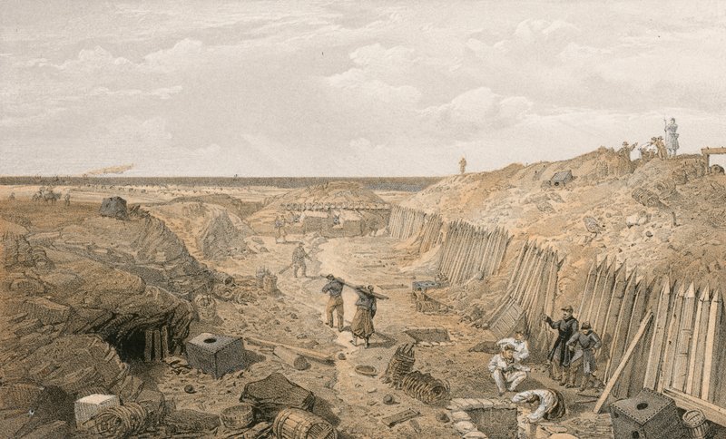 Foso del Bastión du Mat de William Crimea Simpson