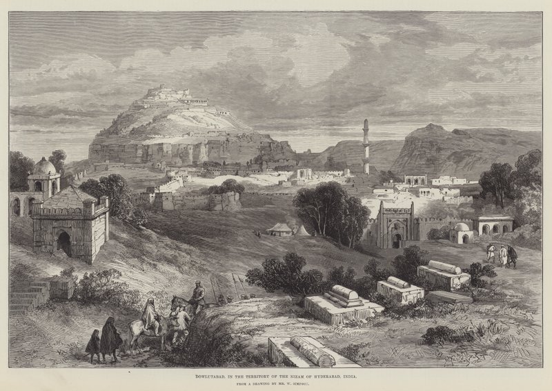 Dowlutabad, en el Territorio del Nizam de Hyderabad, India de William Crimea Simpson