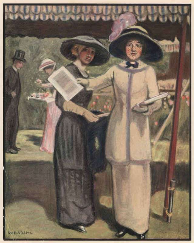 El Bazar de la Caridad, "No se dan cambios" (litografía en color) de William Dacres Adams