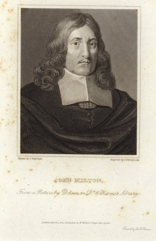 Retrato de John Milton de William Dobson