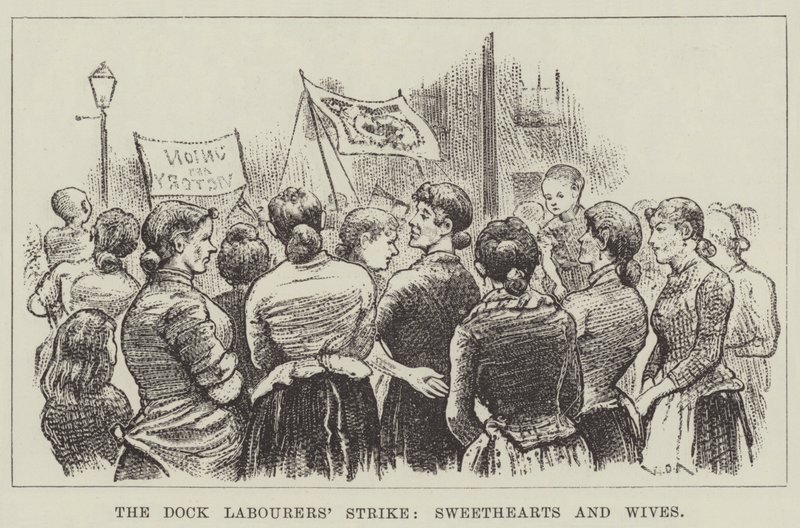 La Huelga de los Trabajadores del Muelle, Novias y Esposas de William Douglas Almond