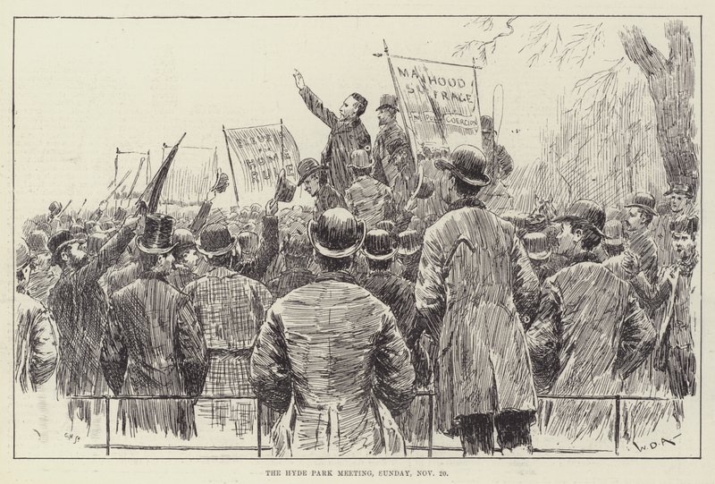 La reunión de Hyde Park, domingo, 20 de noviembre de William Douglas Almond
