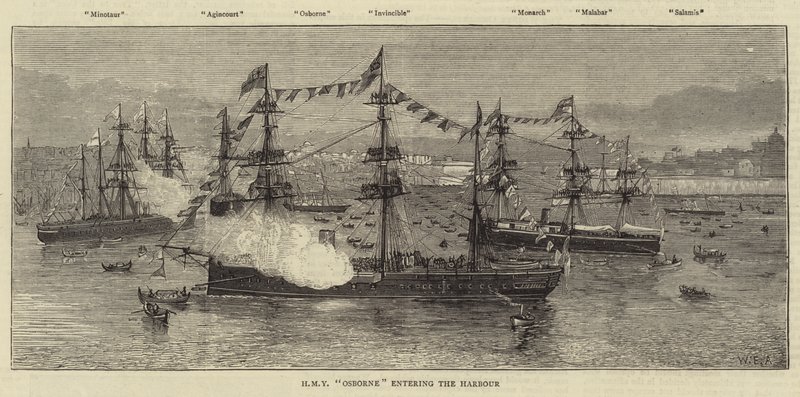 HMY Osborne entrando en el puerto de William Edward Atkins