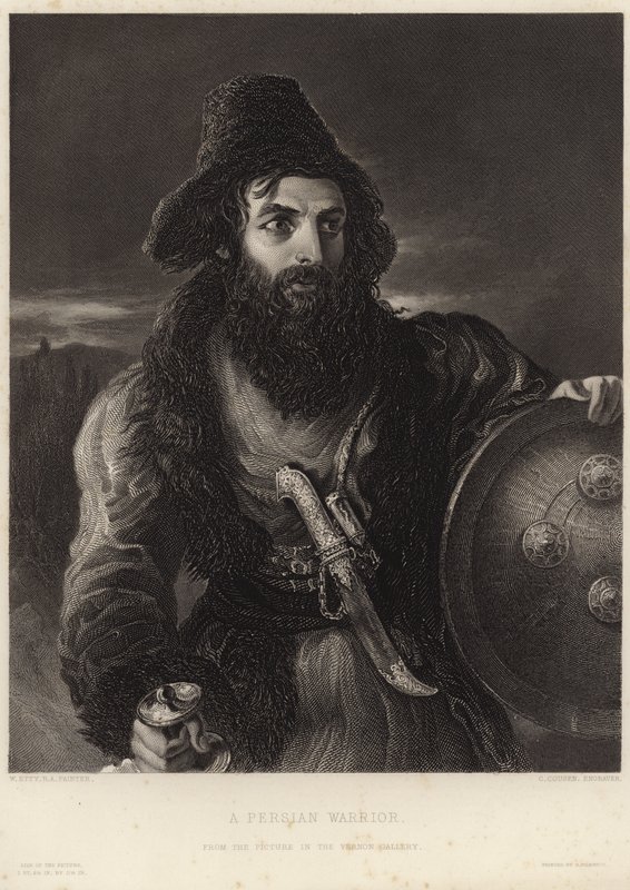 Un guerrero persa de William Etty