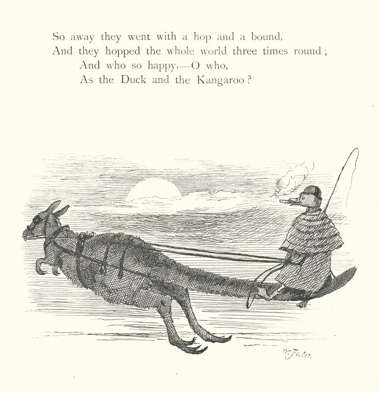 El pato y el canguro (grabado) de William Foster