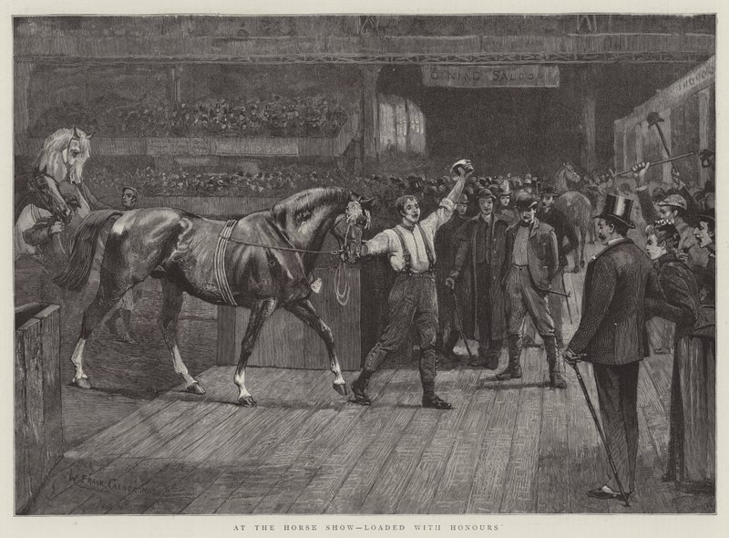 En la exhibición de caballos, cargado de honores de William Frank Calderon