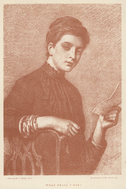 ¿Qué debo decir? de William Frederick (after) Yeames