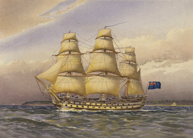 Acorazado, alrededor de 1760 de William Frederick Mitchell
