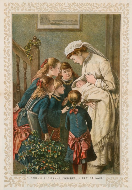 El Regalo de Navidad de Mamá: Un Niño al Fin de William Frederick Yeames