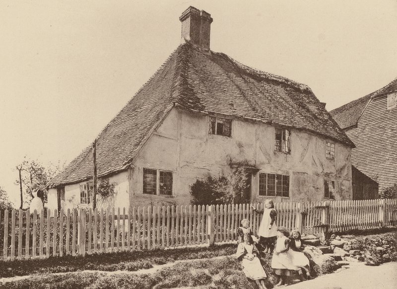 En Burwash, Sussex (foto en blanco y negro) de William Galsworthy Davie