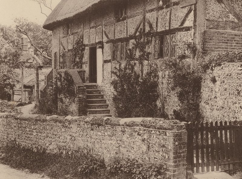 En Houghton, West Sussex (foto en blanco y negro) de William Galsworthy Davie