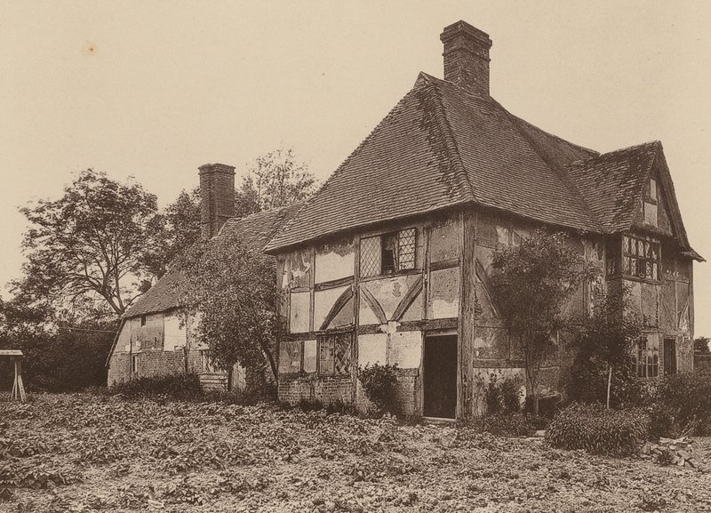 En Little Dixter, Northiam, Sussex (foto en blanco y negro) de William Galsworthy Davie