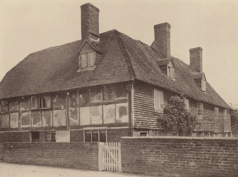 En Northbridge Street, cerca de Robertsbridge, Sussex (foto en blanco y negro) de William Galsworthy Davie