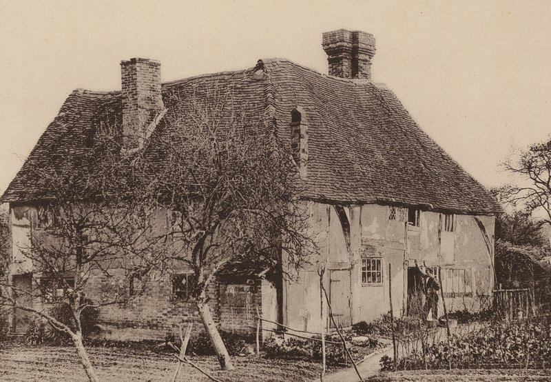 En Smallbridge, Horsmonden, Kent (foto en blanco y negro) de William Galsworthy Davie