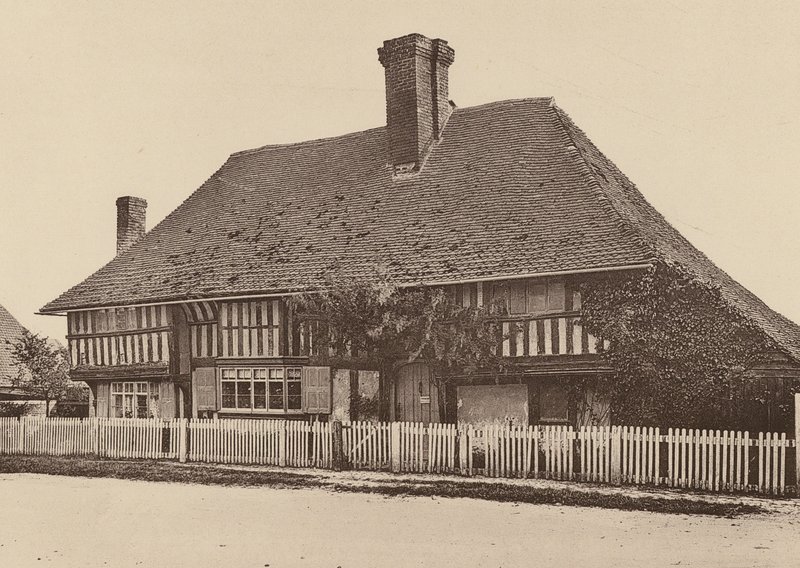 Bell Farm House, Harrietsham, Kent (foto en blanco y negro) de William Galsworthy Davie