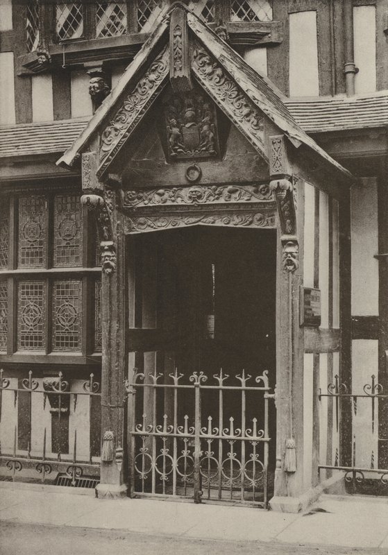 Puerta, Guildhall de los Carniceros, Hereford de William Galsworthy Davie