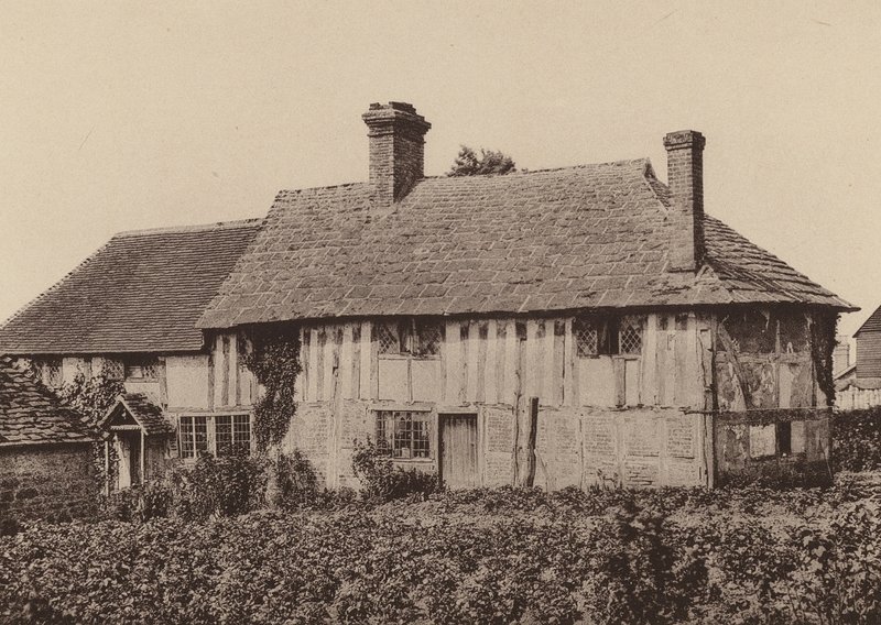 Granja Great Daux, Billingshurst, West Sussex (foto en blanco y negro) de William Galsworthy Davie