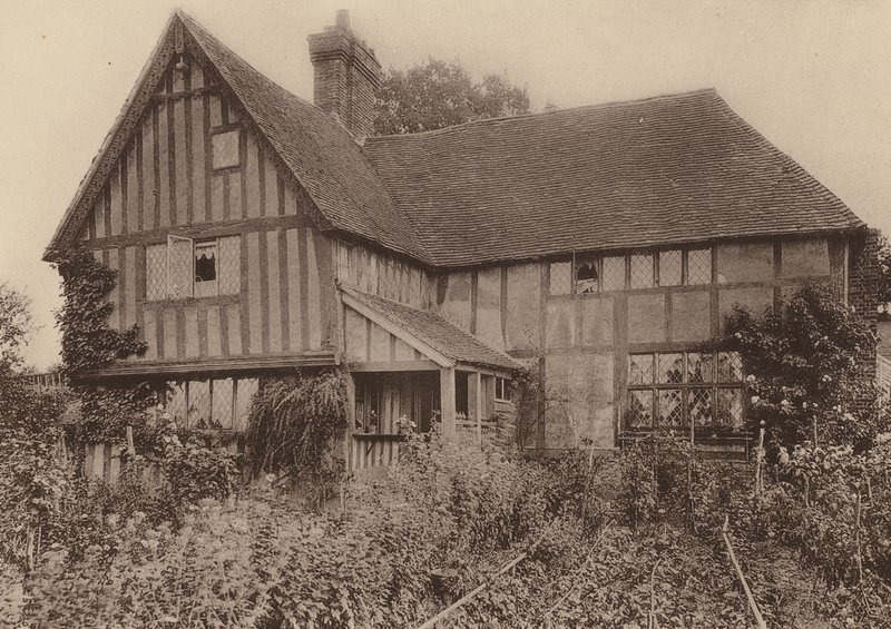 Horseshoe House, Beckley, Sussex (foto en blanco y negro) de William Galsworthy Davie